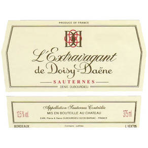 2016 Chateau Doisy Daene 'L'Extravagant' Sauternes 375ml