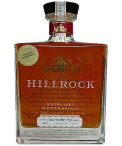 Hillrock Solera California Private Selection Aged Pinot Noir Cask Finished Bourbon Whiskey
